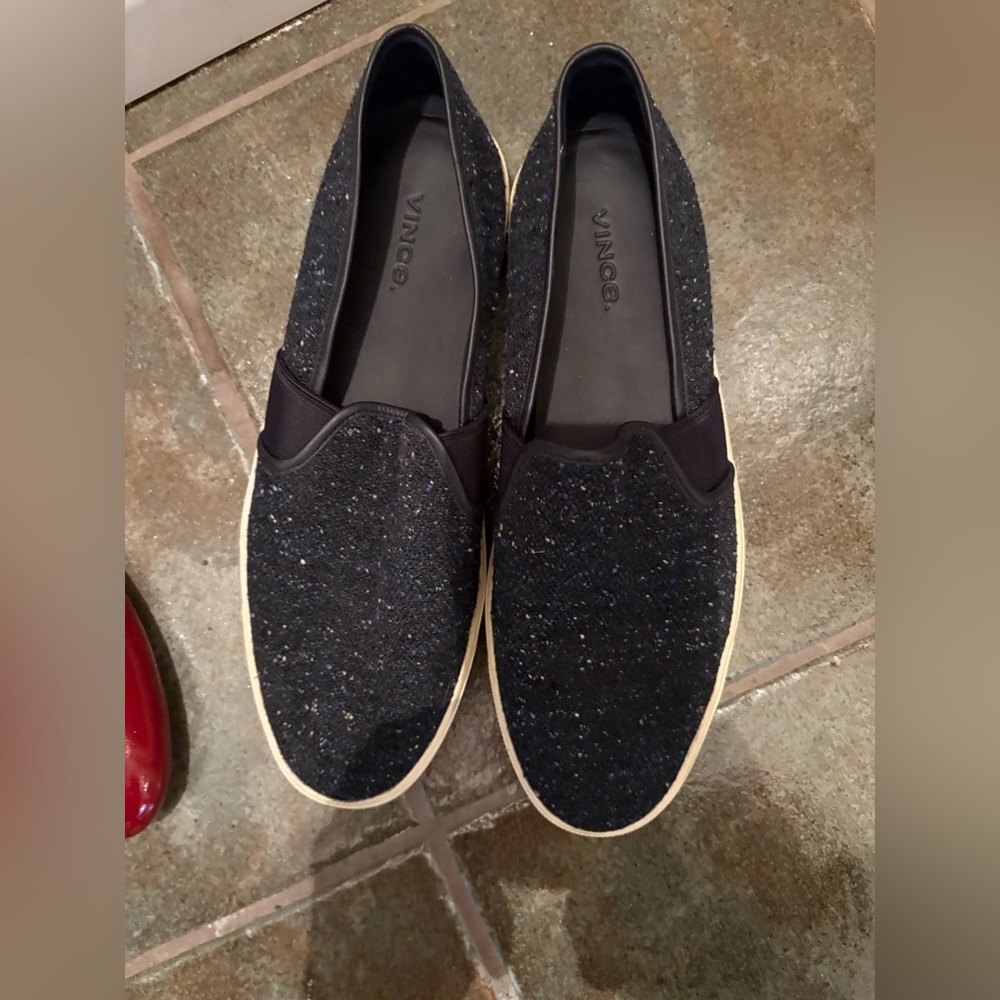 Vince Black Sneakers Slip-On Casual